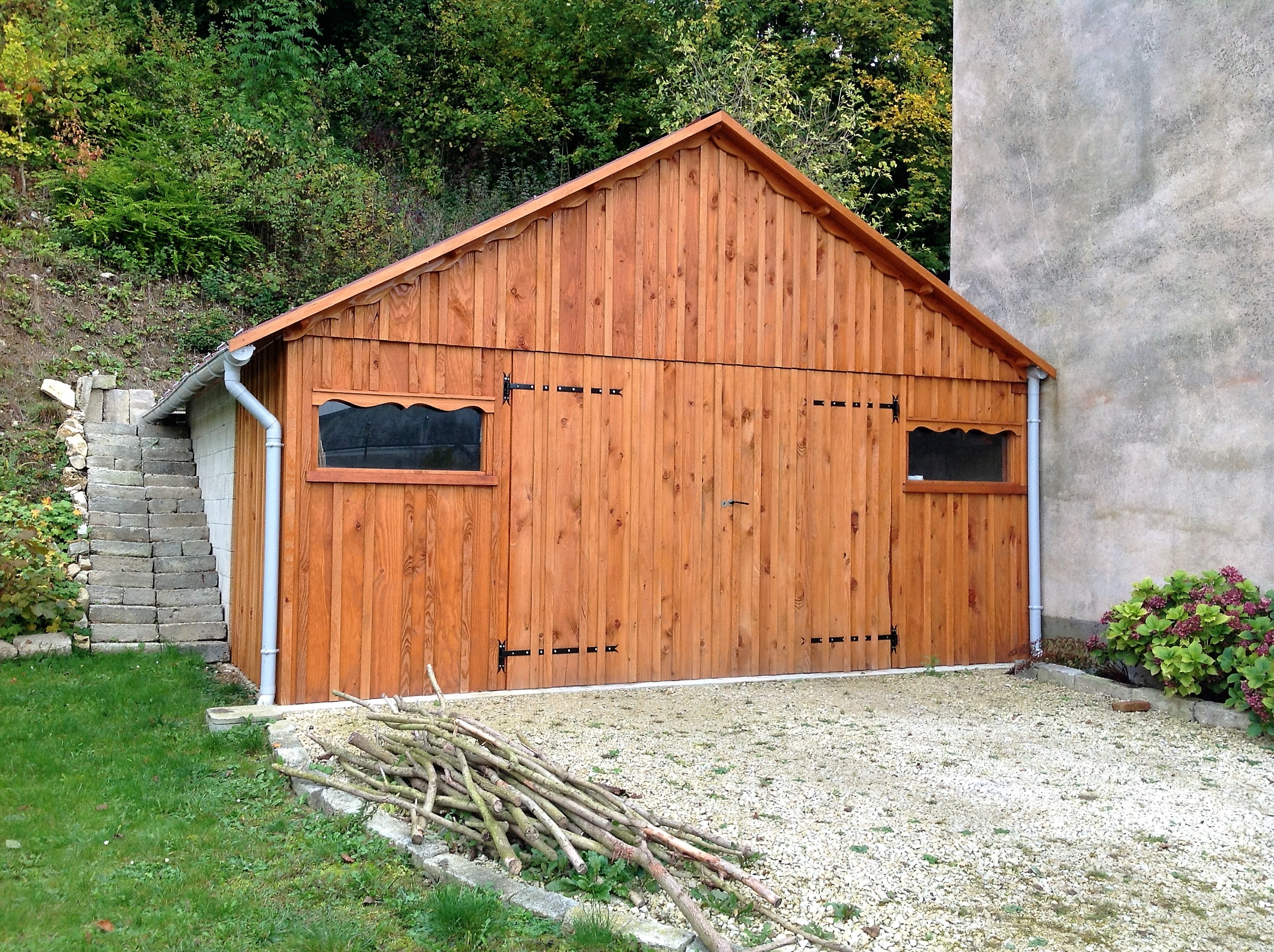 Garage en bois