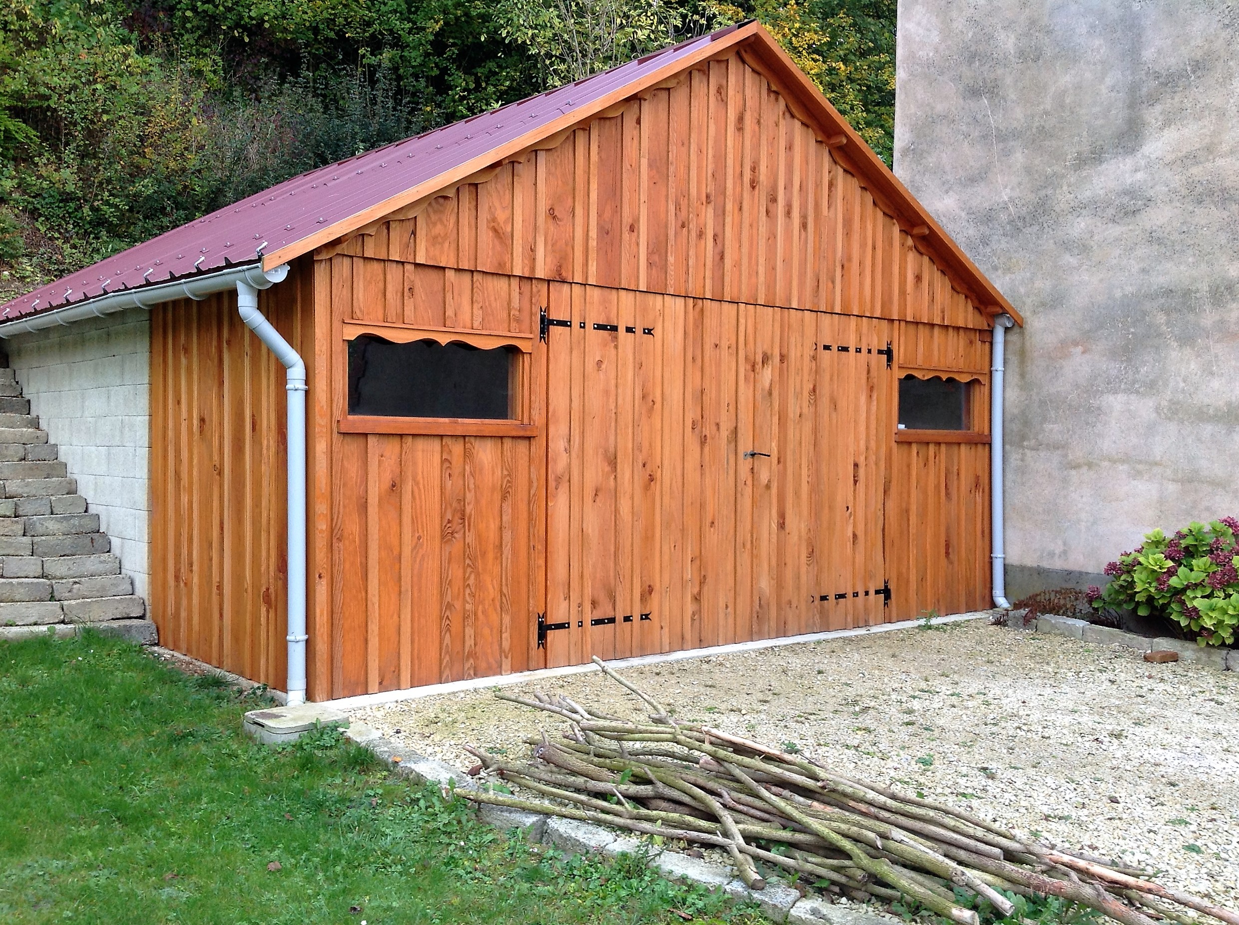 Garage en bois