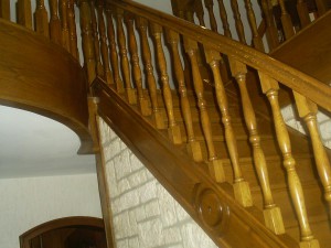 escalier en chêne